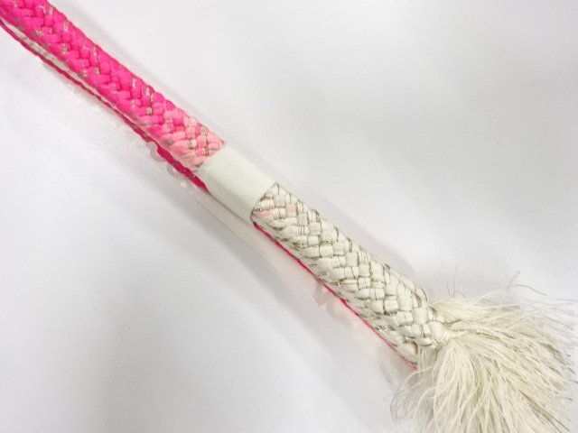 JAPANESE KIMONO / UNUSED HAND-TIED OBIJIME